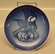 Bing and 
Grondahl 
Mother's Day 
Plate 1970 
Motif Sparrow 
in the nest
:  Marked with 
the three ...