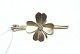 Four-leaf 
clover Brooch 
with Diamond 
Gold 14 Carat
Stamp: 585, HF
Length 3.5 ...