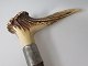 Walking stick, 
c. 1900, with 
the handle of 
antler. L .: 17 
cm. Stisck 
Length: 83 cm. 
Stick made ...