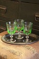 Old Chr.d.8 
white wine 
glass with 
delicate green 
color from 
Holmegaard 
glassworks. 
H:13cm. ...