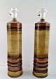 A pair of retro 
Rörstrand 
stoneware 
lamps.
Glaze in brown 
shades.
In perfect 
condition, 1st. 
...