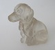 Sitting dog, 
glass, 19th 
century. 
Germany. 
Pressed frosted 
glass. H .: 3.7 
cm.