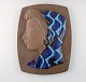 Johannes 
Hedegaard for 
Royal 
Copenhagen.
Relief in 
ceramics with 
woman in 
profile.
Signed ...