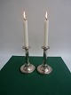 Silver plated 
empire 
candlestick in 
stain, Denmark 
approx. 1870.
19cm. high and 
11cm. wide.