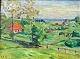 Forup, Carl 
(1883 - 1939) 
Denmark: 
Landscape - 
summer. South 
Funen. Oil on 
canvas. Signed: 
...