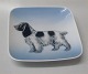 Royal 
Copenhagen 3664 
RC Dog tray 
with spaniel, 
square 10.5 cm 
In mint and 
nice ...
