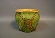 Ceramic vase 
with green 
glaze and 
patterns on the 
sides from the 
1960s by Herman 
A. Kähler. 
H: ...