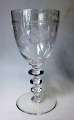 Large glass 
goblet, 19th 
century. Clear 
glass mass. 
With grindings. 
H .: 22.8 cm.