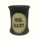 Pharmacies jar 
with painted 
label 
captioned: 
"CORAL: 
ALB:PPT:" H. 7 
cm.