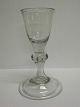 Barok glas
Højde 15,2cm 
Fod Dia. 9cm.