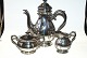 Coffee Service 
silver 1940
Stamped, Three 
Towers "40", 
GL, 
Stadsguardein
Silversmith: 
...
