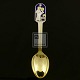 A. Michelsen. 
Christmas Spoon 
- 1934 - Holy 
Night.
Designed by 
Olaf 
Stæhr-Nielsen
Gilded ...