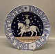 Bing and 
Grondahl B&G 
CIV 
HOLSTEPONTIS 
INSIGNIA Coat 
of Arms of 
Holstebro 
Knight on horse 
23.8 ...