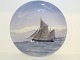 Royal 
Copenhagen 
extra large 
plate with 
sailing ship on 
ocean.
The factory 
mark tells, 
that ...