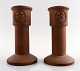 Gustavsberg. A 
pair of 
unglazed 
candlesticks in 
stoneware.
Approximately 
...