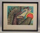 Art Print The 
resurrection 
and ascension 
44.5 x 36.5 cm 
Wooden frame. 
Henry Heerup 
(1907 - 1993) 
...