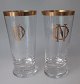 Par Danish 
glasses, 19th 
century. With 
gold edge and 
monograms: DN 
and DJ. H .: 17 
cm.