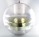 Poul Henningsen / Verner Panton style prototype large ceiling lamp in Plexiglas 
with four lamellae inside.