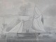Maritime 
drawing by Ove 
Christian 
Pedersen35 x 
43.5cm (39.5 x 
47.5cm.