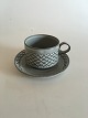 Bing & 
Grondahl/Kronjyden 
Stonware Grey 
Cordial Coffee 
Cup and Saucer 
No 305. Cup 
measures 6 cm 
...