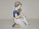 Bing & Grondahl 
figurine, girl 
with puppy.
The factory 
mark tells, 
that this was 
produced ...