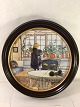 Royal. platter 
with motive by 
Carl Larsson. 
Made in 9500 
copies frames 
of black 
lacquered wood. 
...