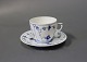 B&G blue 
fluted/-painted 
ribbed coffee 
cup with 
saucer, #102.
Cup - 6x7 cm.
Saucer - 12,5 
...