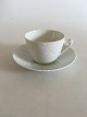 Bing & Grondahl 
Elegance, White 
Coffee Cup and 
Saucer No 103. 
6 cm tall. 8.5 
cm dia.