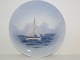 Royal 
Copenhagen 
large sail ship 
plate.
The factory 
mark tells, 
that this was 
produced ...