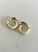Georg Jensen 
Sterling Silver 
Earrings with 
Ivory. Measures 
3.5 cm / 1 3/8 
in. Weighs 20 g 
/ 0.70 oz.