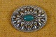 Brooch Art 
Nouveau silver 
with green 
agate. Art No. 
7