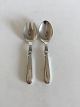 Cohr Elite 
Silver Small 
Fork and Spoon 
Set with 
Stainless Steel 
Top. 12.8 cm L 
(5 3/64")