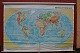 School Map, 
German: The 
World, Mounted 
on roller tube 
and with 
extension, Map 
dimensions: 240 
x ...