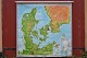 School Map: 
Denmark, 
Mounted on 
roller tube and 
with extension, 
Map dimensions: 
180 x 180 cm