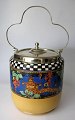 English 
biscuits bucket 
o. 1900 
earthenware. 
Grayish with 
multicolored 
coats of paint. 
Chinese ...