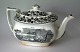 Rare antique 
English 
earthenware 
teapot, 
Davenport, 19th 
century. With 
Danish design. 
White ...