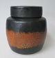 Nymølle lidded 
stoneware jar, 
Axel Brüel 
(1903-1977), 
Denmark. In 
brown and black 
with ...