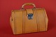 Briefcase of 
leather and 
fabric, h: 24 
cm, l: 37 cm