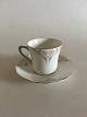 Rörstrand Art 
Nouveau Coffee 
Cup and Saucer. 
With Roses and 
Gold on the 
rim. Measures 7 
x 7 cm ...