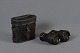 Binoculars with 
leather case, 
l: 9 cm