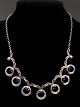 Necklace 39 cm. 
with blue 
stones 830 
silver No. 
286747
