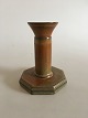 Bing & Grondahl 
Stoneware 
Candlestick No 
E757. 17 cm H. 
(6 11/16"). 13 
cm dia (5 
1/8"). In ...