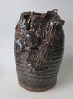 Stoneware vase, 
20th century. 
Denmark. Brown 
Glazed. Signed 
with monogram. 
Height .: 18,5 
cm.