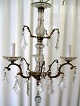 Bohemian 
chandelier. 
19th century. 
With three 
light arms of 
bronze. With 
baroque 
pendants. Stem 
...