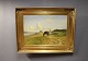 Oil Painting on 
canvas with 
horse motif 
signed N. 
Walseth by 
Niels Walseth.
H - 70 cm, W - 
90 ...