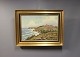 Oil painting on 
canvas of coast 
landscape 
signed Solvej.
H - 63 cm, W - 
84 cm and D - 
4,5 cm. ...