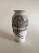 Bing & Grondahl 
Art Nouveau 
Vase by Clara 
Nielsen with 
Snow Landscape 
No 8591/370. 
Measures ...