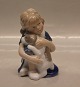 Royal 
Copenhagen 679 
RC Else with 
dog puppy 11 cm 
(1021679) In 
mint and nice 
condition