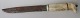 Norsk knife - L&aelig;rdal - with the shaft of bone, 20th century. L .: 27.5 cm. With engraving ...