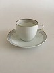 Bing & Grondahl 
Tiber Coffee 
Cup and Saucer 
No 102. Cup 
measures 6 x 7 
cm. Saucer 13.5 
cm dia. ...